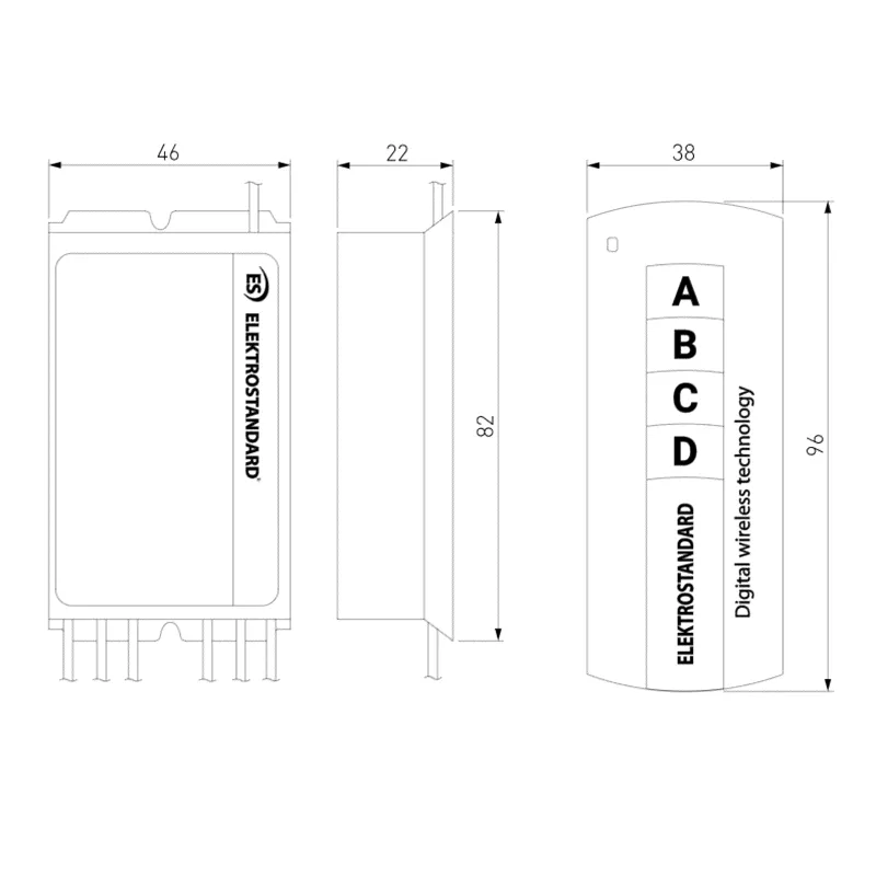 Пульт управления Y7 3 канала 8м Elektrostandard a024517-1