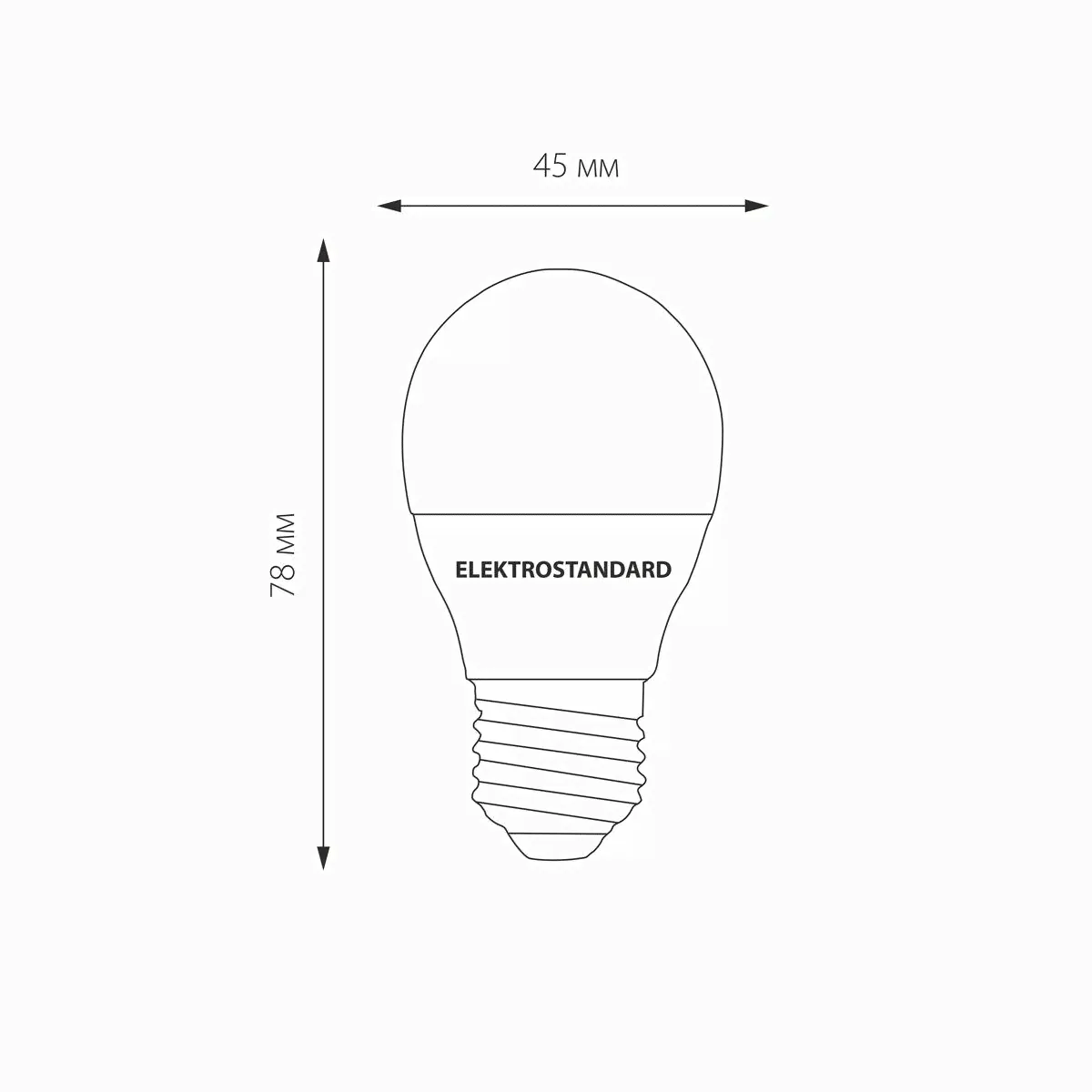 Лампа светодиодная Elektrostandard E27 7W 6500K матовая a048667