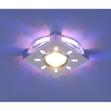 Встраиваемый светильник с двойной подсветкой Elektrostandard 1051 MR16 хром/синий 4690389030635