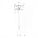 Фонарный столб Elektrostandard Andromeda F/3 a028000-2